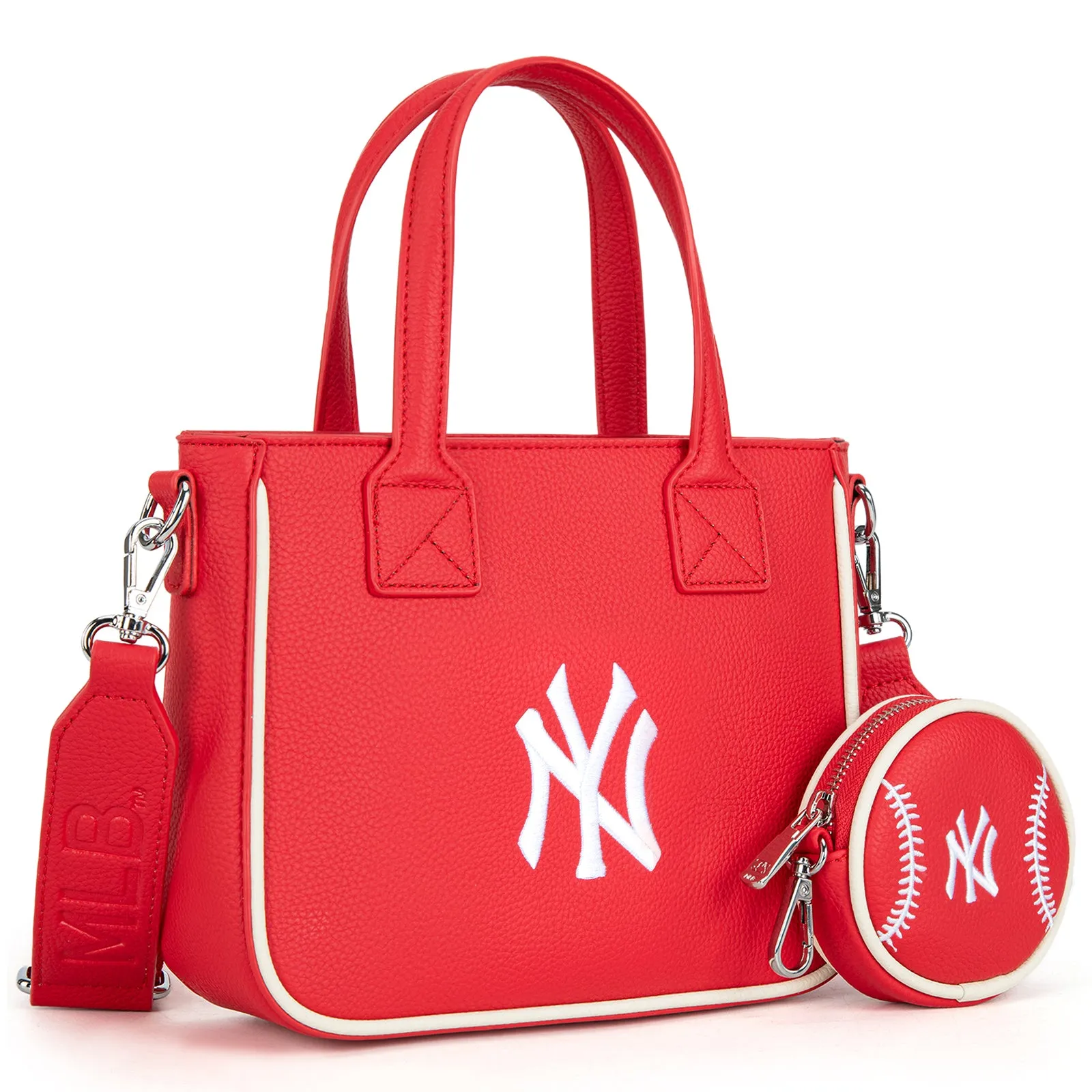 MLB-NY103  MLB  New York Yankees Team Tote/Crossbody with Baseball Coin Pouch