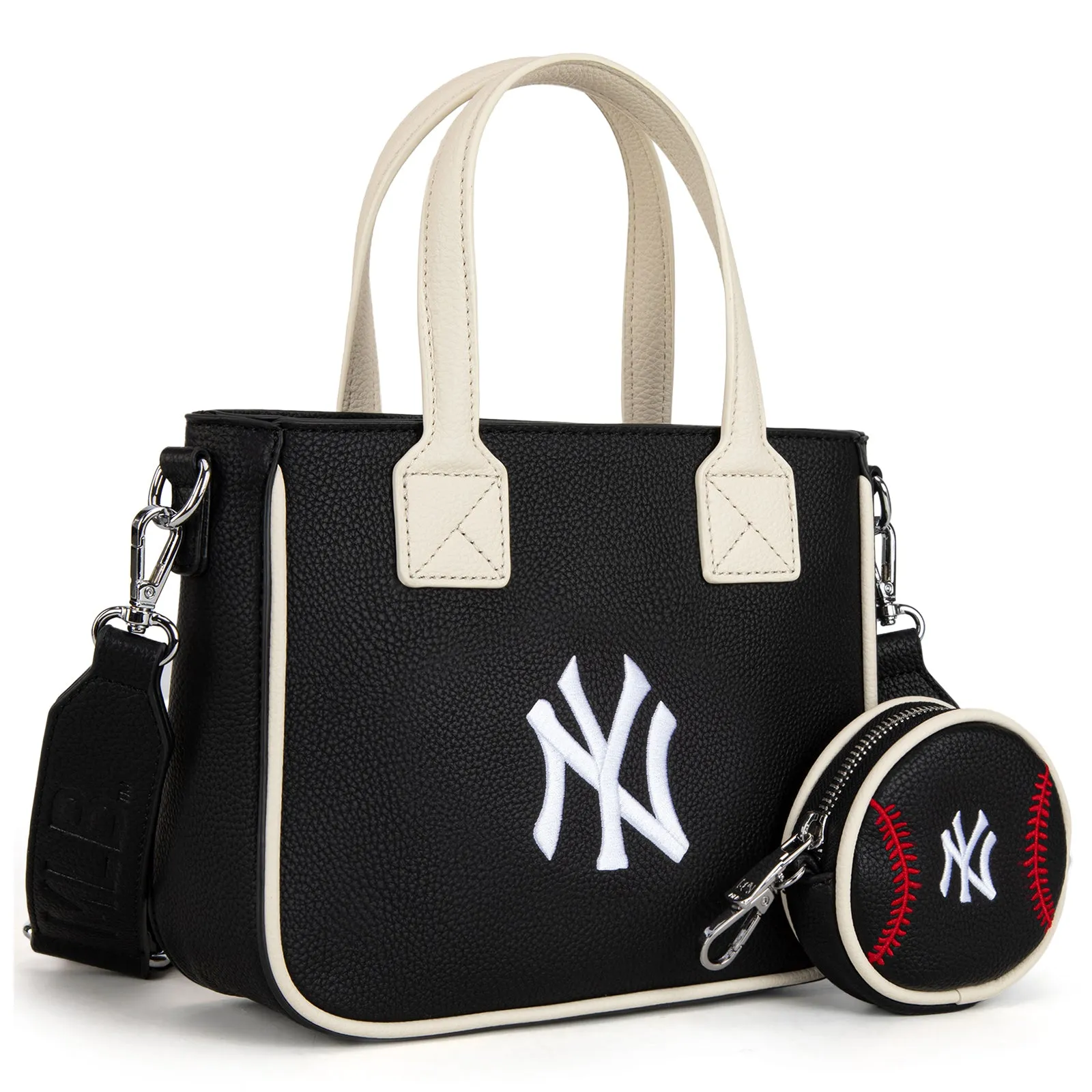 MLB-NY103  MLB  New York Yankees Team Tote/Crossbody with Baseball Coin Pouch