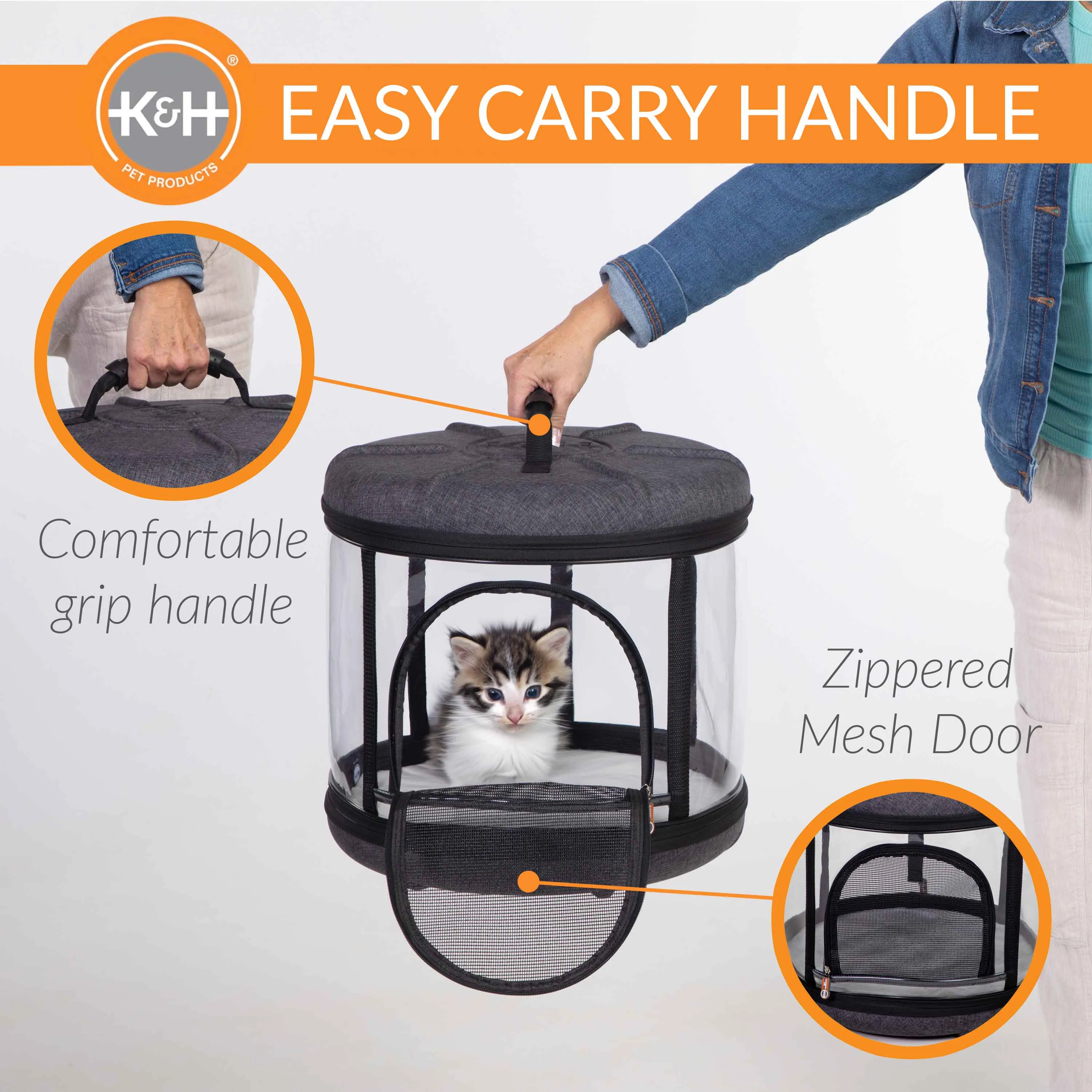 Mod Cat Capsule Soft Sided Hideaway and Carrier - NEW!!!