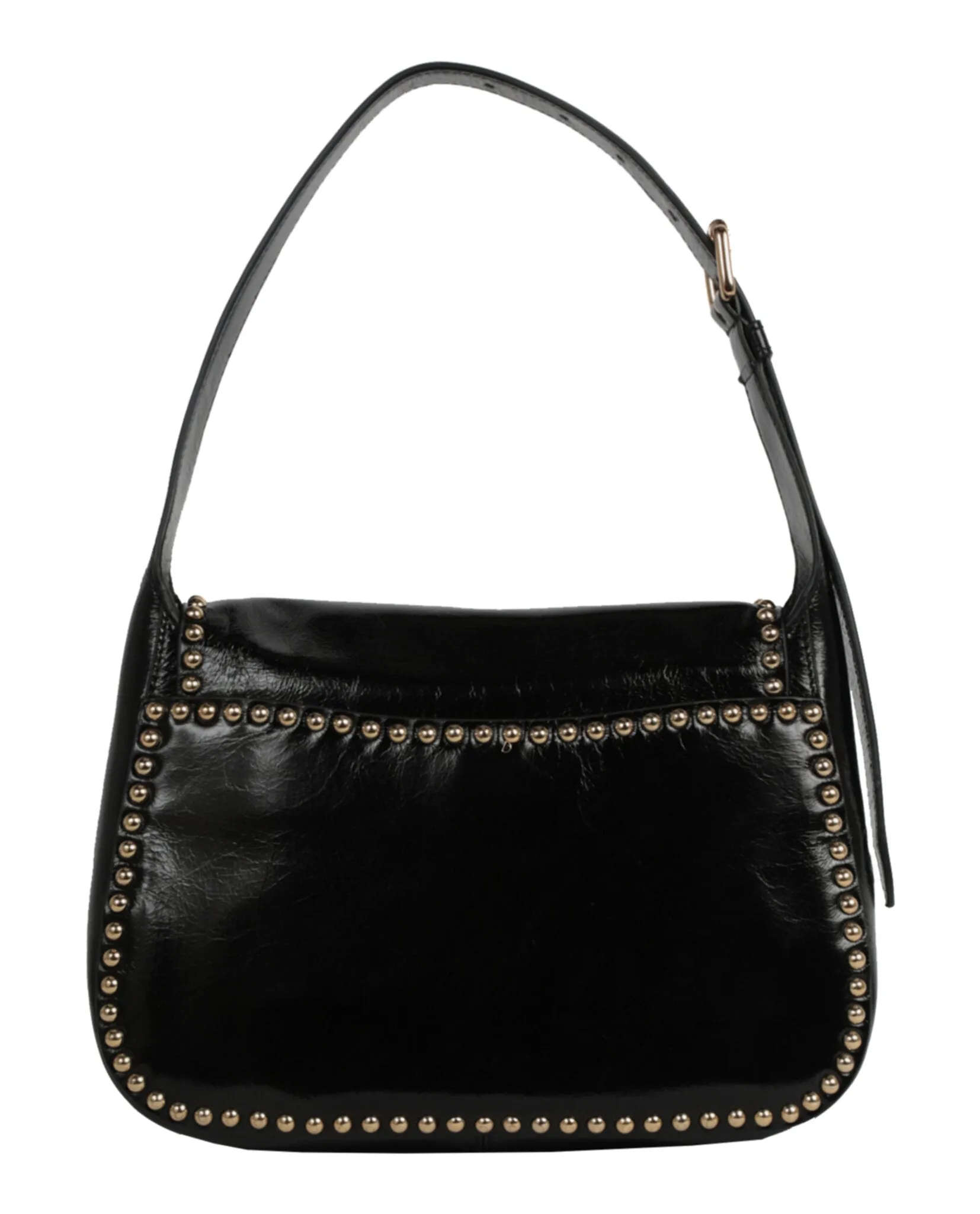 Moschino Studded Leather Shoulder Bag