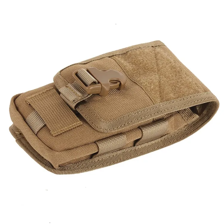 Multifunctional Molle System Waist Bag Outdoor Running Pockets for Mobile Phone under 5.5 inch(Mud)