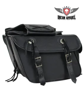 Naked Premium Genuine Leather Motorcycle Saddlebag