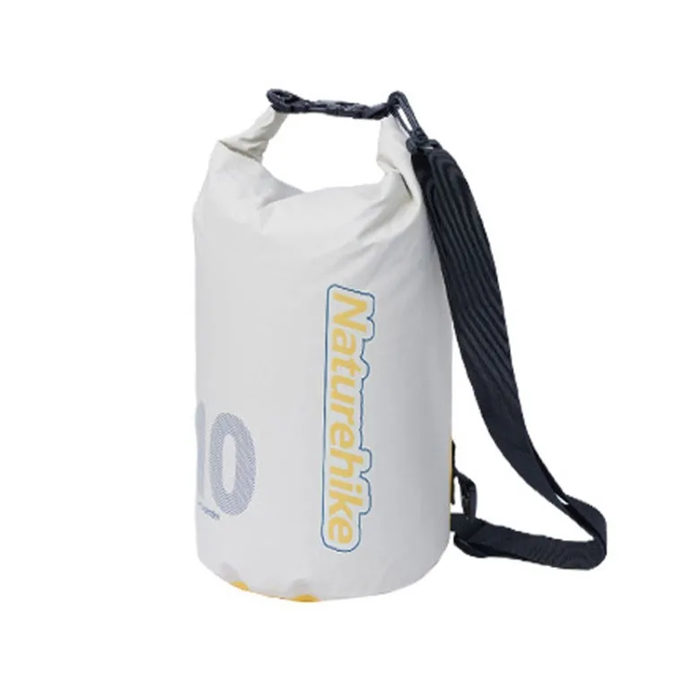 Naturehike Rafting Waterproof Bag Dry Wet Separate Shoulder Bag Outdoor Swimming Pack, Color: 10L White