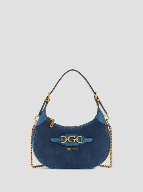 Navy Malva Mini Hobo Bag