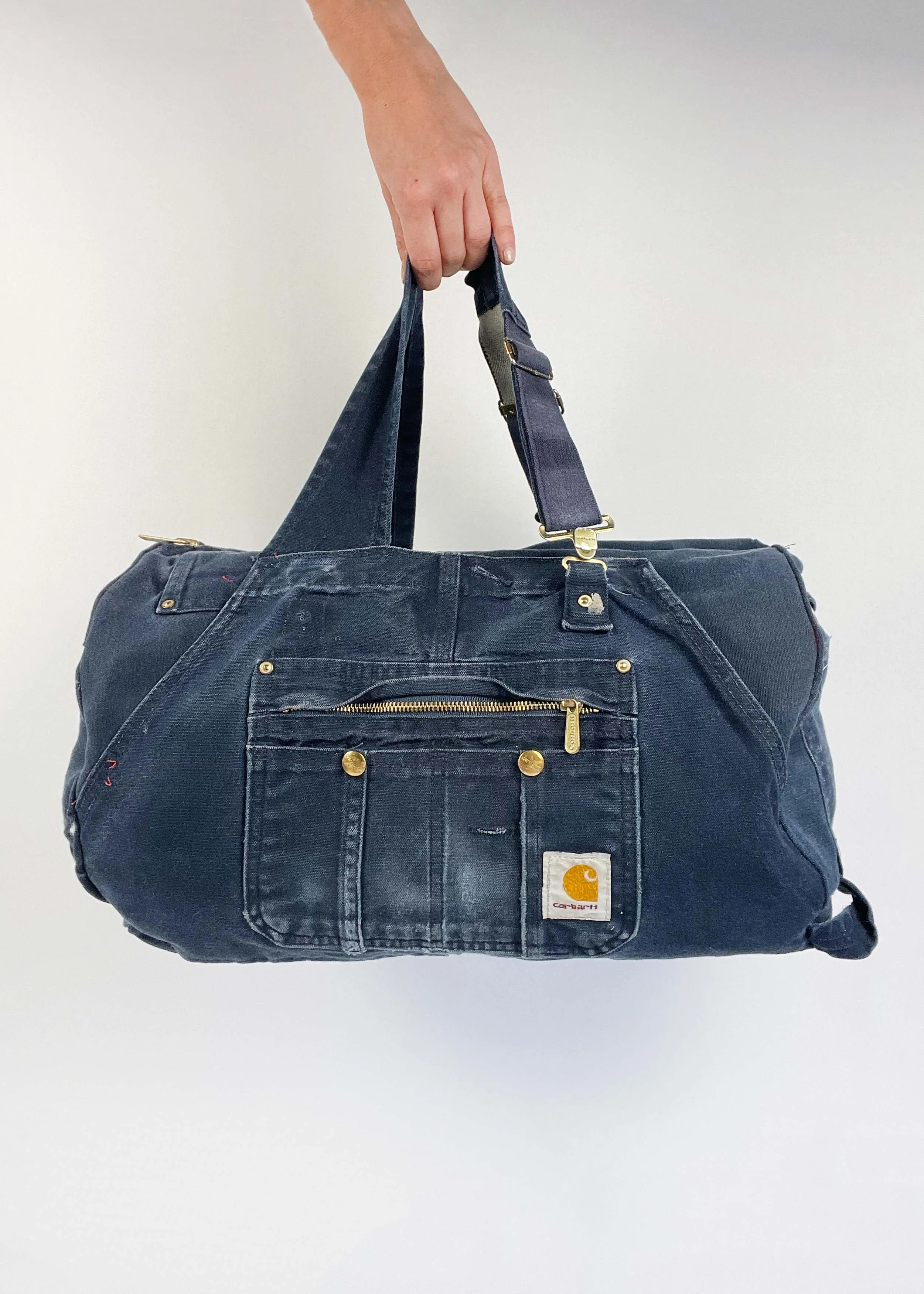 Navy Reworked Carhartt Duffle