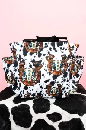 NGIL Corpus Christi Cow Organizer Tote