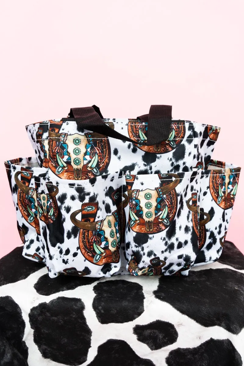 NGIL Corpus Christi Cow Organizer Tote