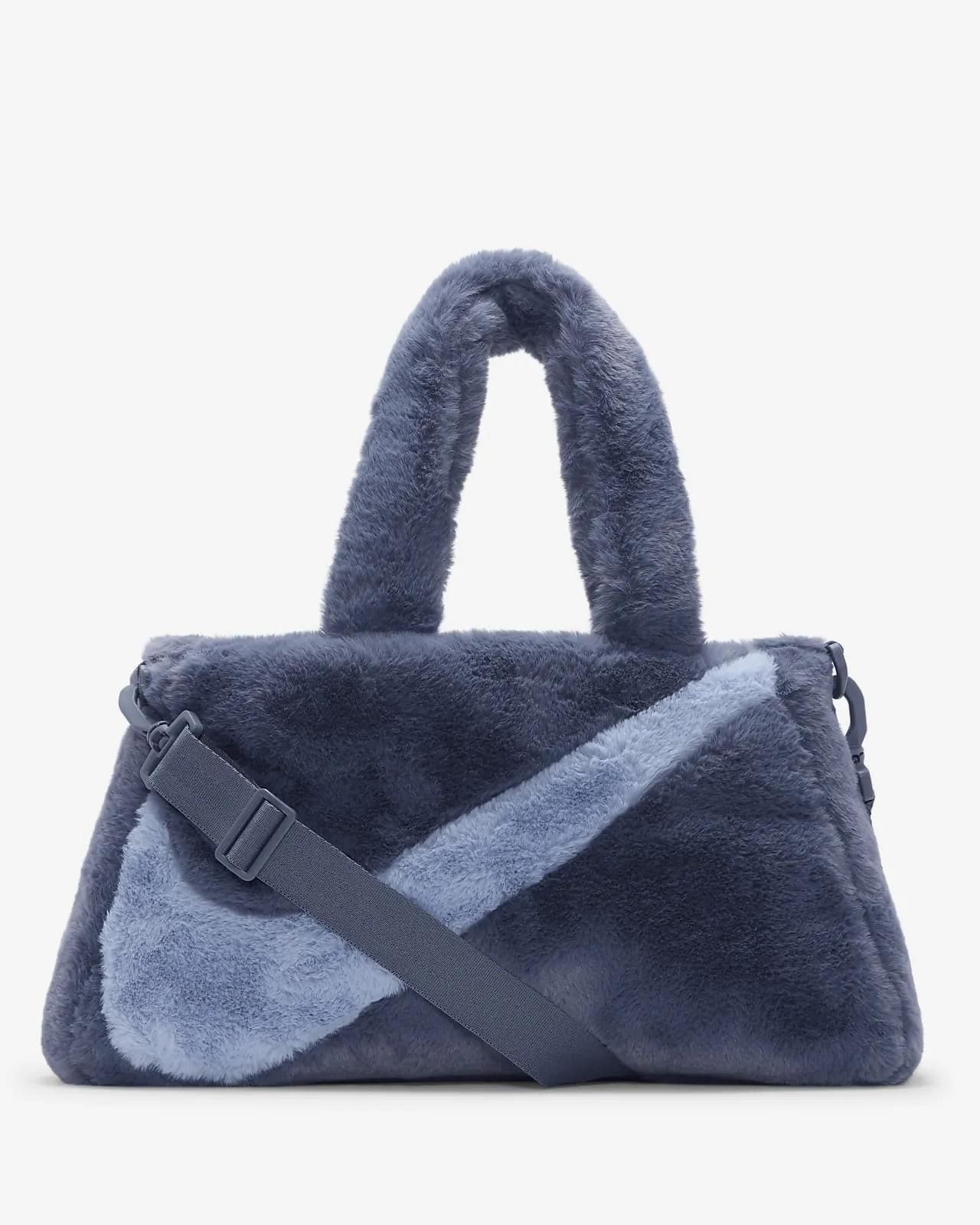 Nike Faux Fur Tote Bag Blue