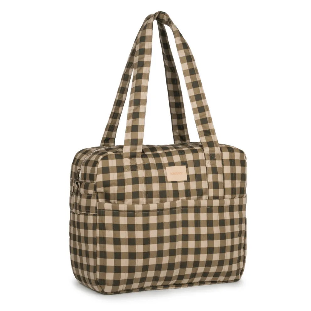 Nobodinoz Hyde Park Waterproof Changing Bag (Green Check)