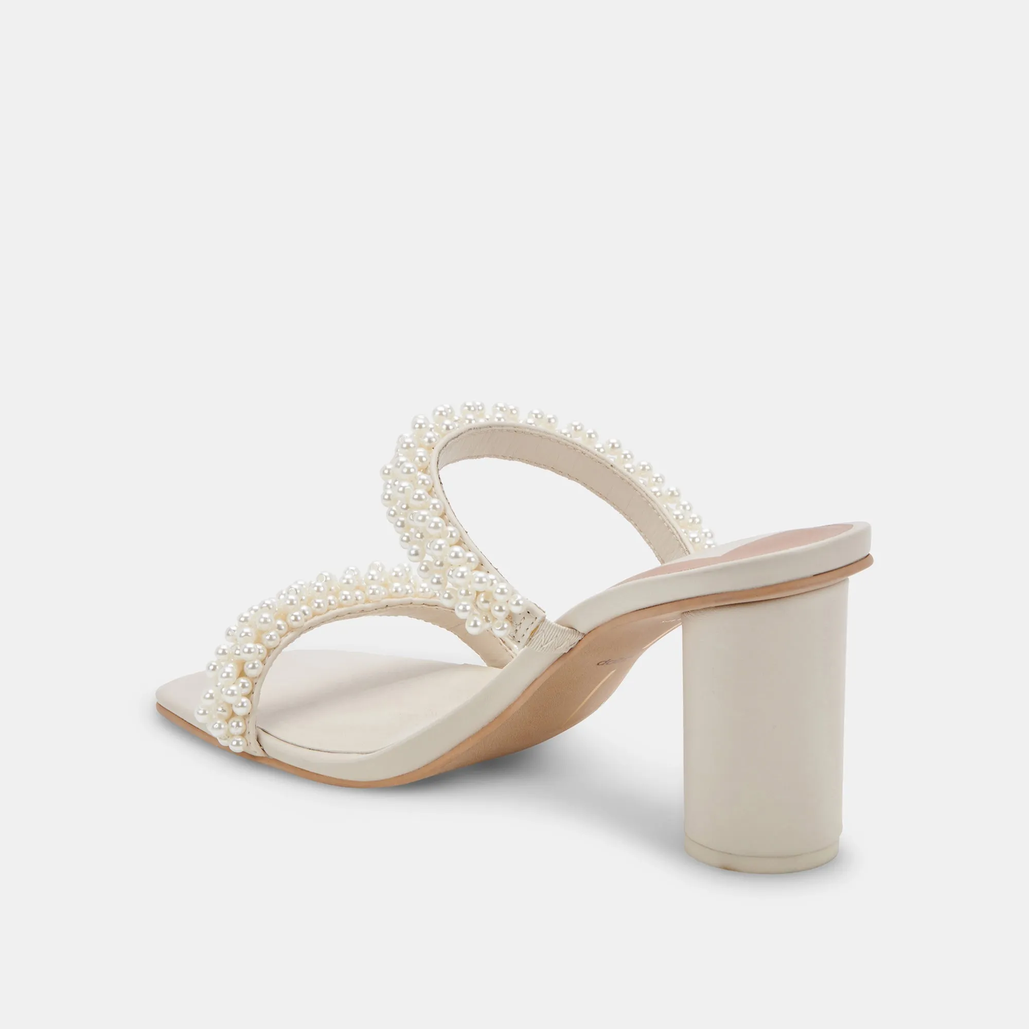 NOEL WIDE HEELS VANILLA PEARLS