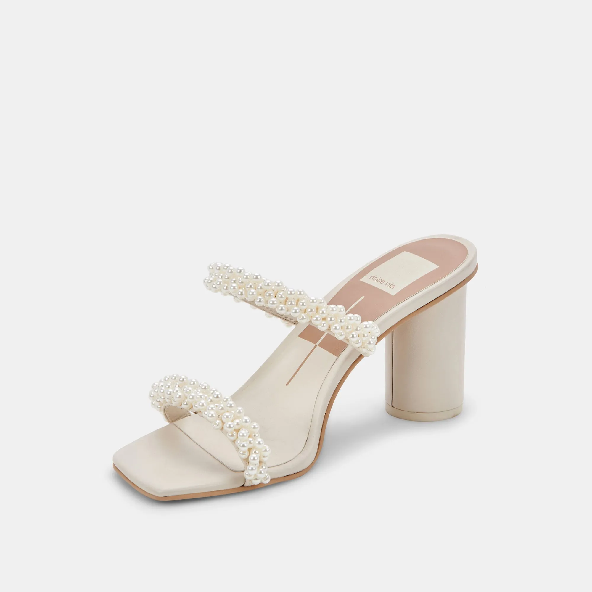 NOEL WIDE HEELS VANILLA PEARLS