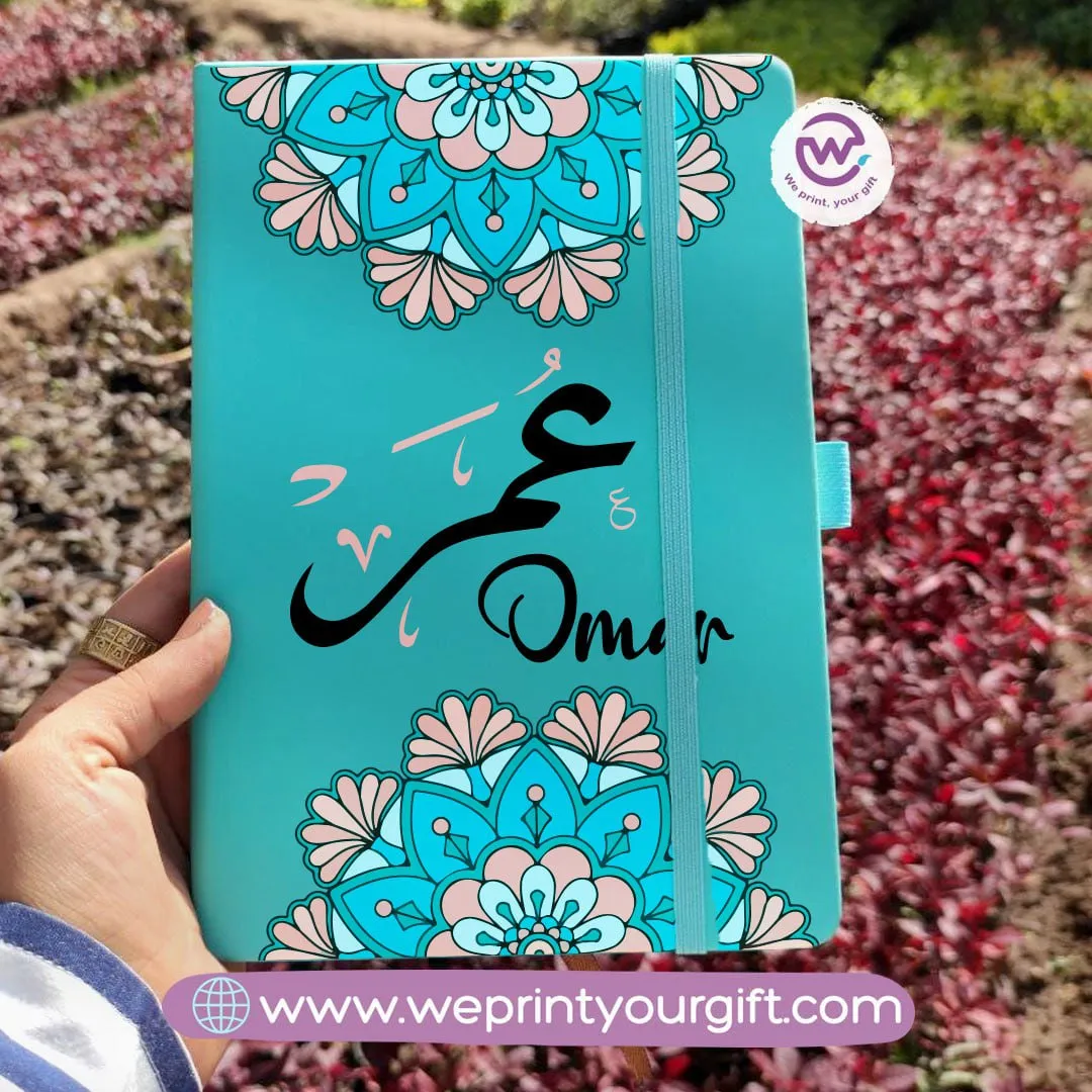 Notebook with Elastic Band- Arabic designs