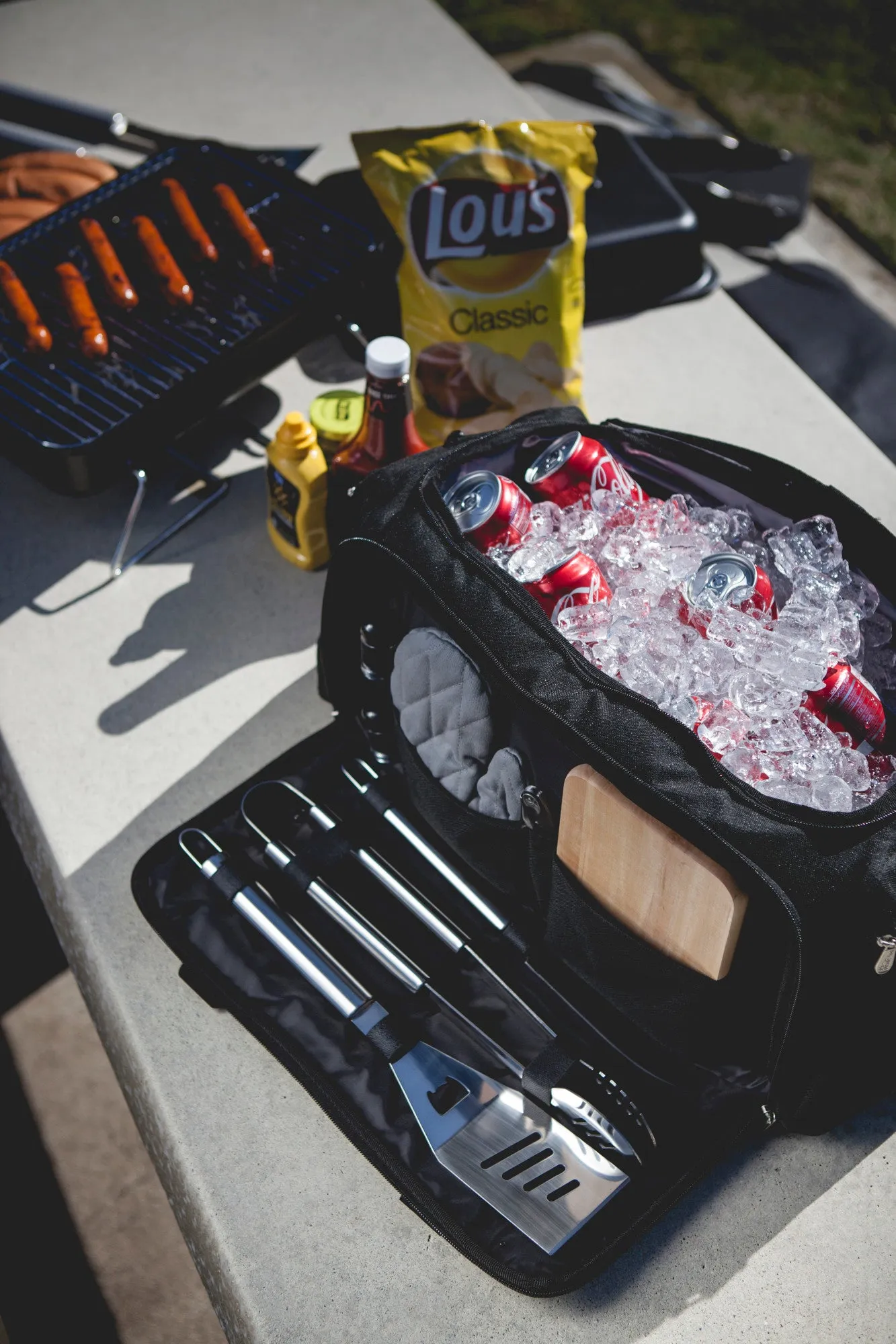 Ole Miss Rebels - BBQ Kit Grill Set & Cooler