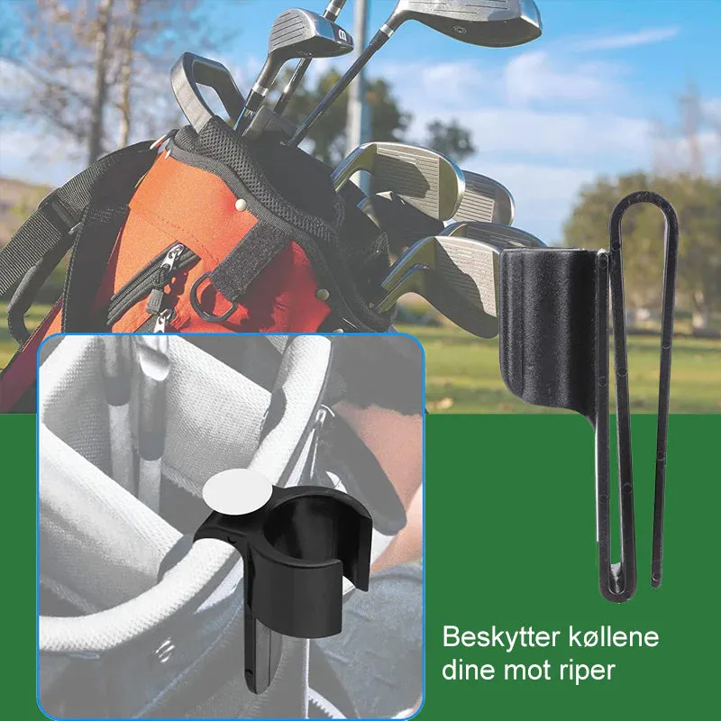 Organizer clips for golf clubs