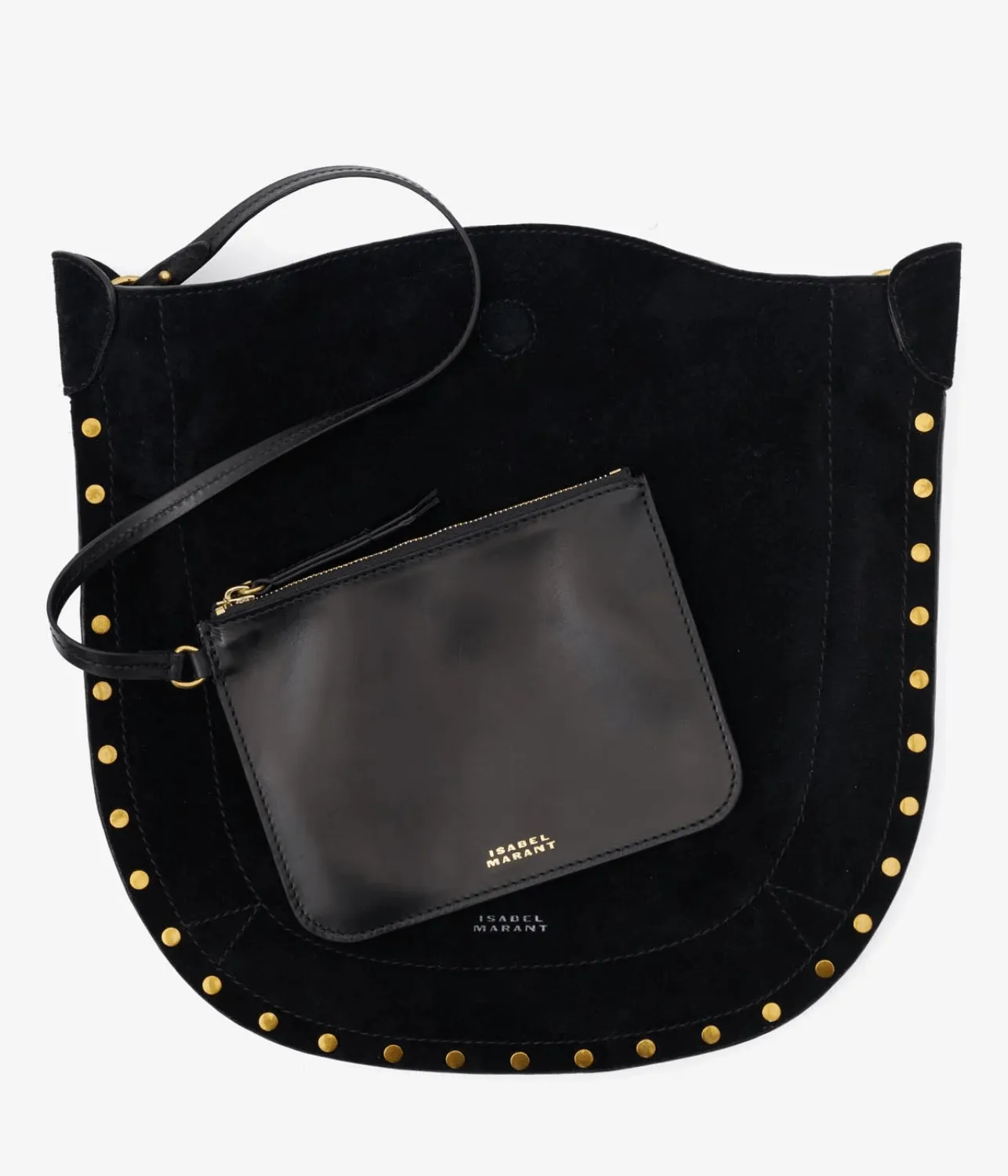 OSKAN SOFT SHOULDER BAG - BLACK