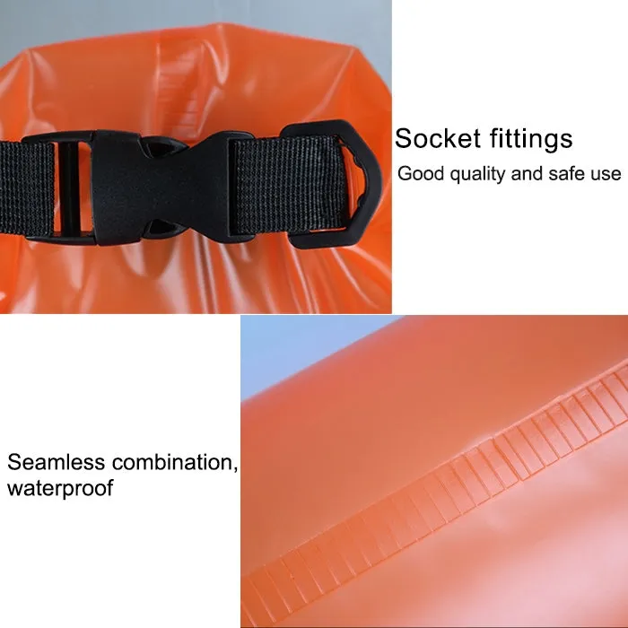 Outdoor Waterproof Dry Bag Dry Sack PVC Barrel Bag, Capacity: 2L (Rose Red)