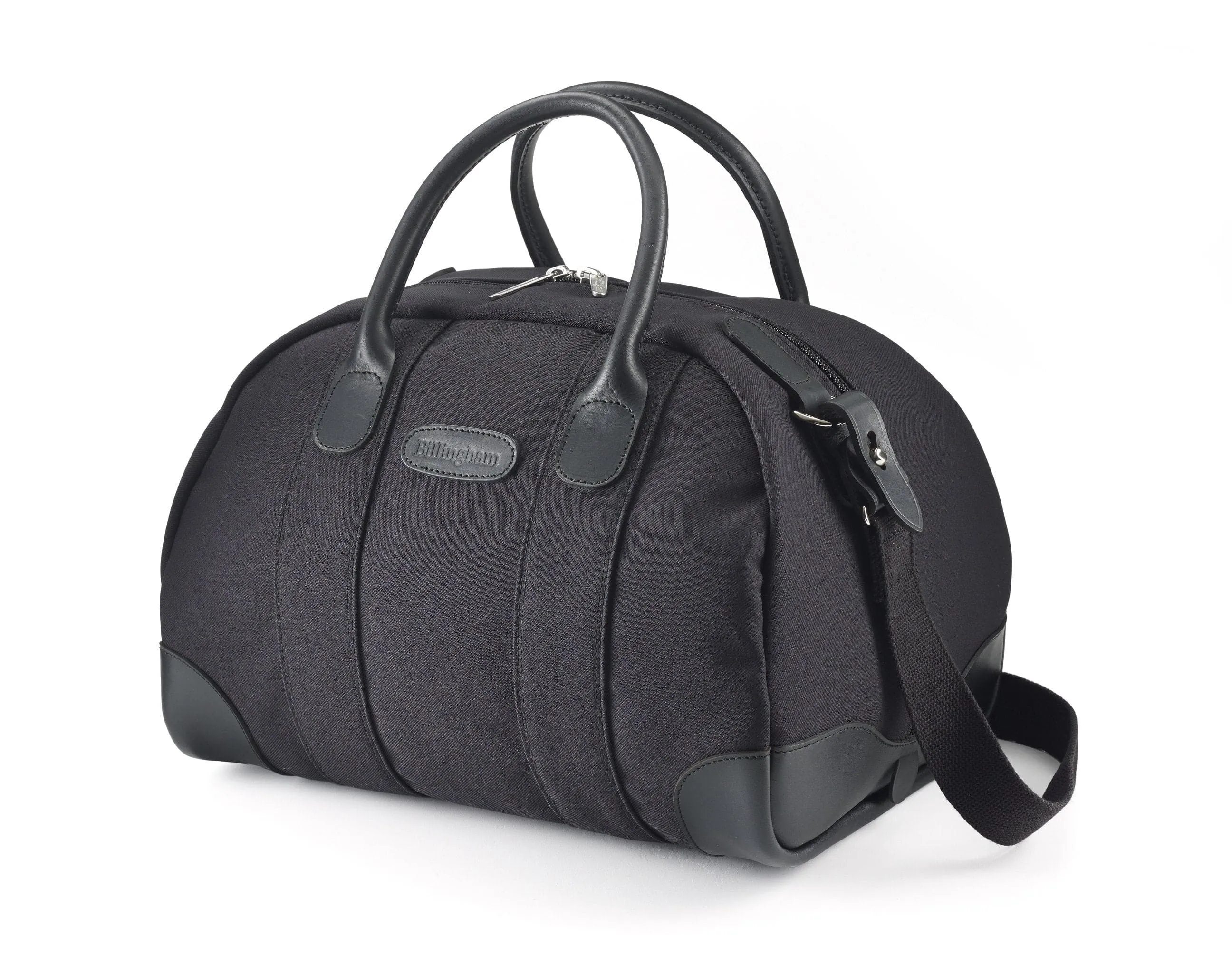 Overnighter Bag - Black FibreNyte / Black Leather