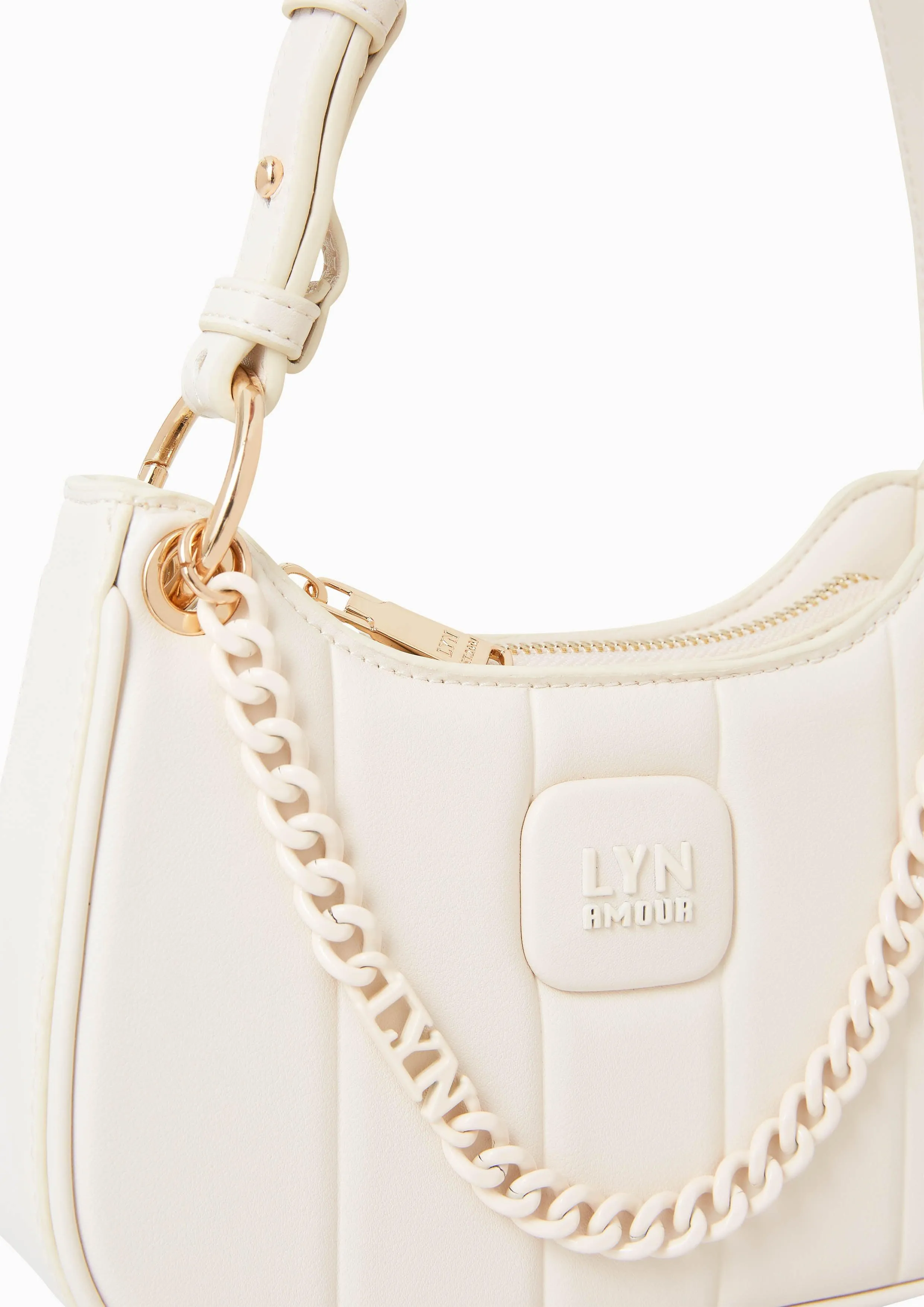 Patti Saddle Crossbody Bag - Ivory