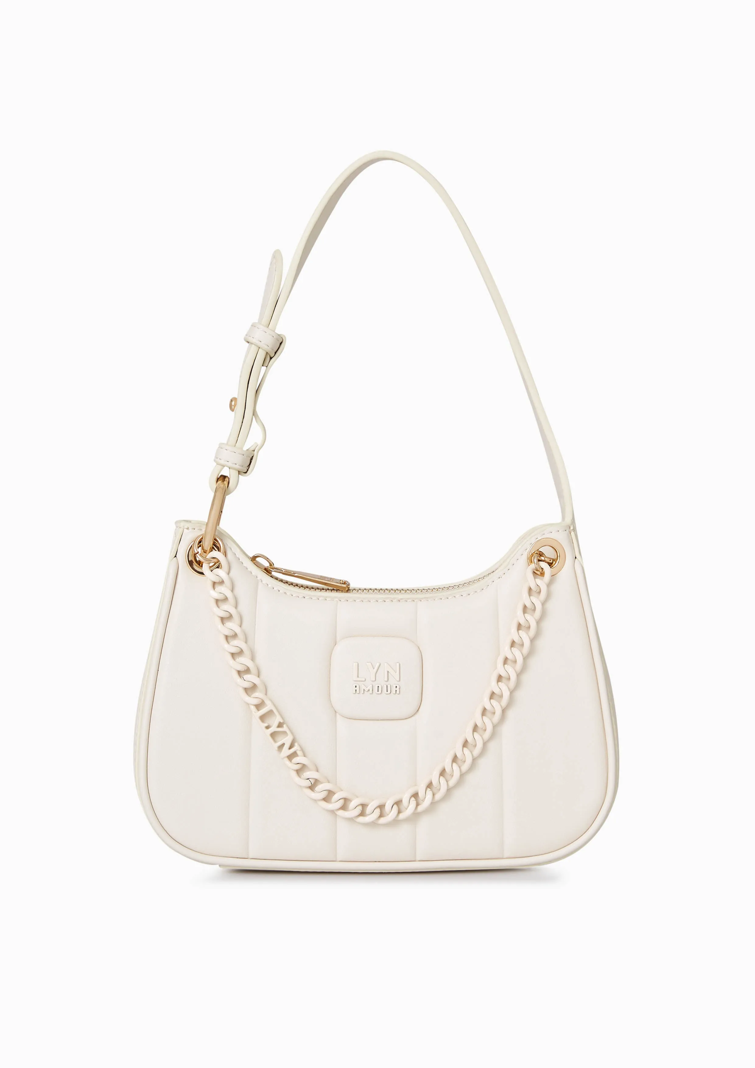 Patti Saddle Crossbody Bag - Ivory