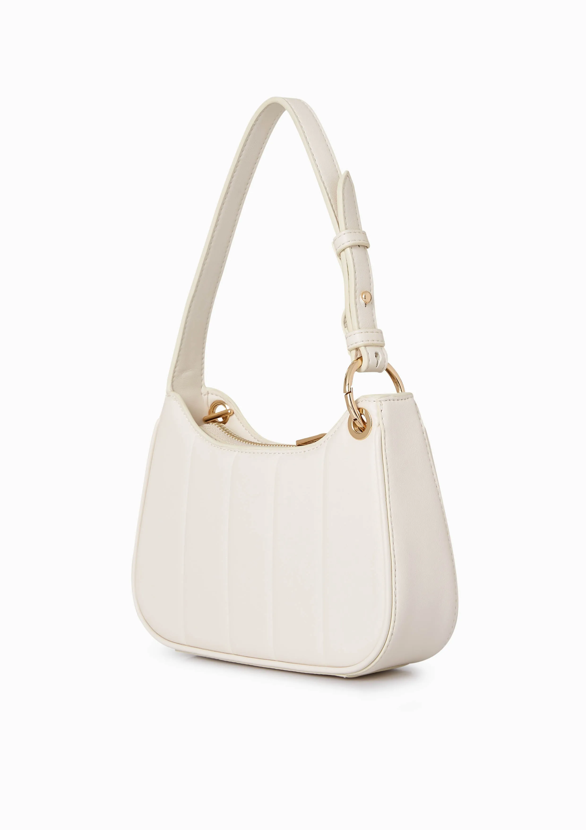 Patti Saddle Crossbody Bag - Ivory