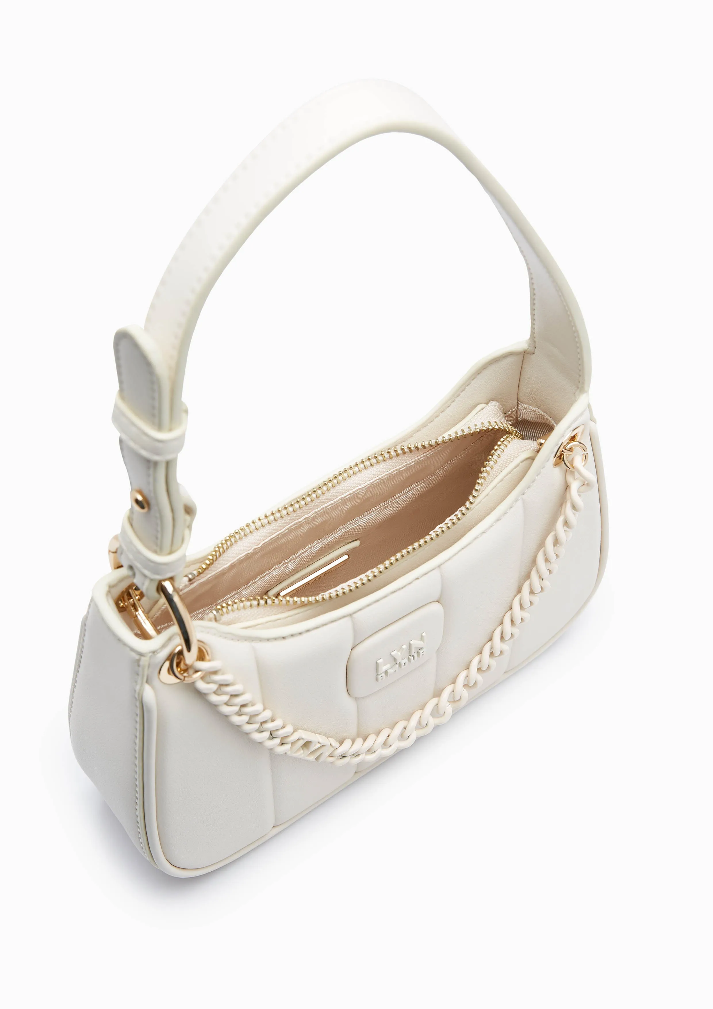 Patti Saddle Crossbody Bag - Ivory