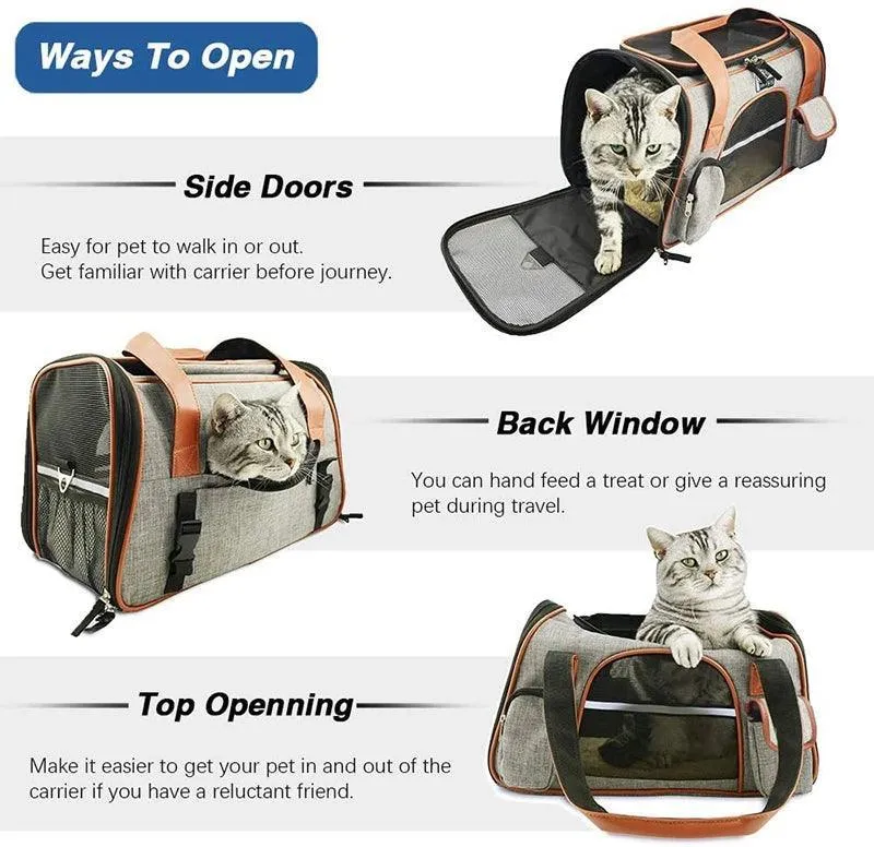 Pet Travel Bag: Secure Cozy Carrier for Stress-Free Trips & Comfort