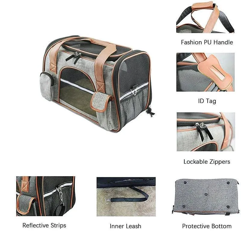 Pet Travel Bag: Secure Cozy Carrier for Stress-Free Trips & Comfort