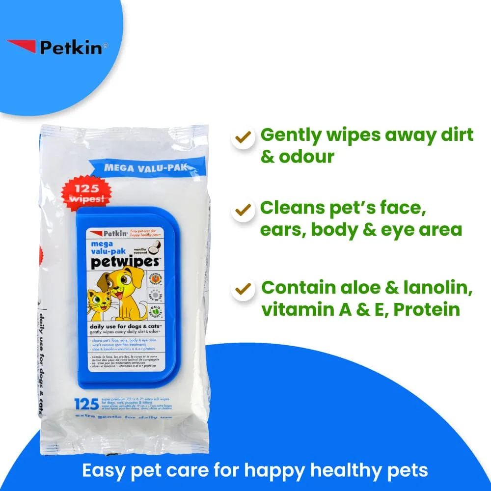 Petkin Mega Value Pack Petwipes for Dogs and Cats