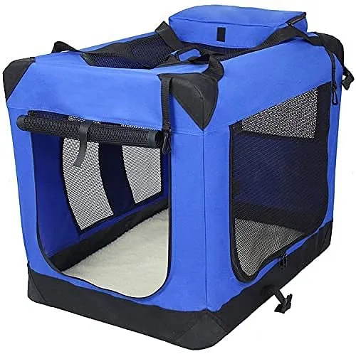 PetsWorld Soft-Sided Mesh Pet Travel Carrier. Suitable for Indoors & Outdoors