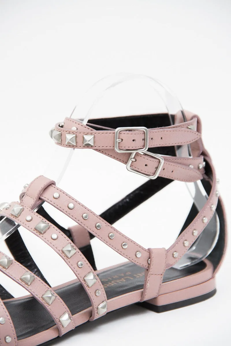 PINK STUDDED SANDALS