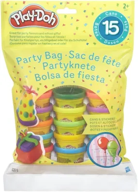 Playdoh Party Bag 15 Multicolor Cans With Stickers