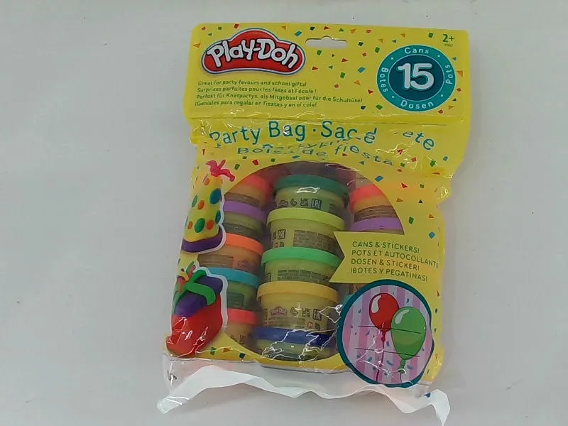 Playdoh Party Bag 15 Multicolor Cans With Stickers