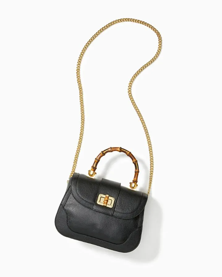 PONCEY LEATHER TOP HANDLE BAG