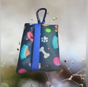 Poo Bag Pouches -Playful Dog Print