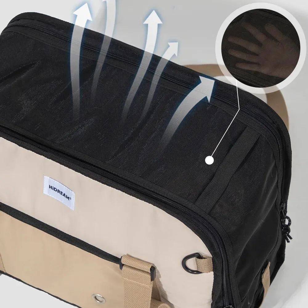 Portable Pet Carrier: Secure Locking Zippers for Easy Travel