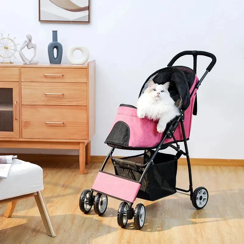 Premium Pet Strollers 360 Rotation Wheel