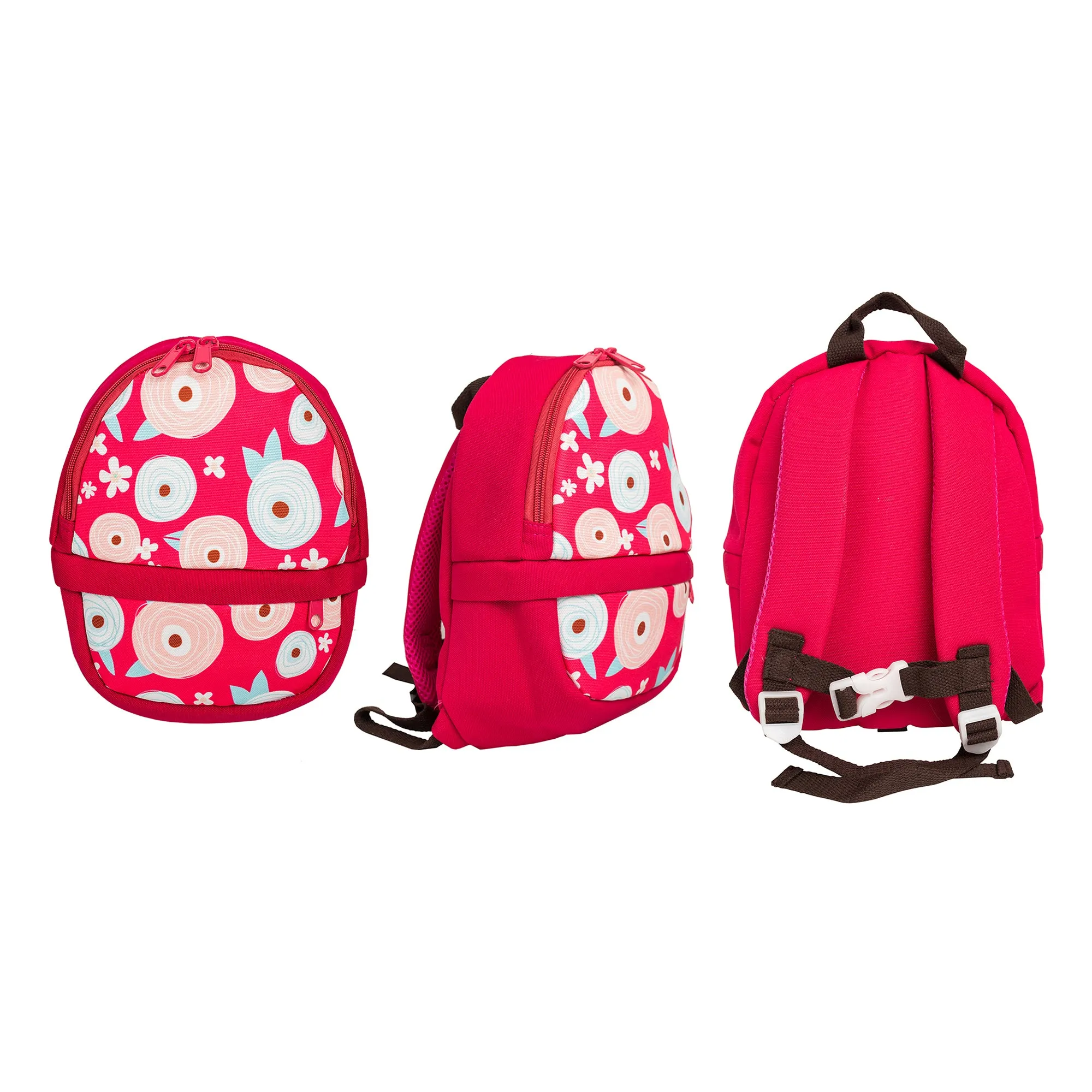 Printed Flower Backpack - Pink