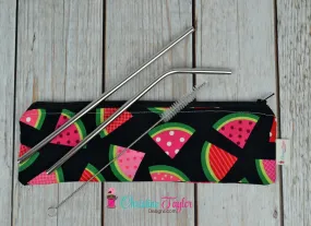 Ready Made Straw Pouch - Watermelon