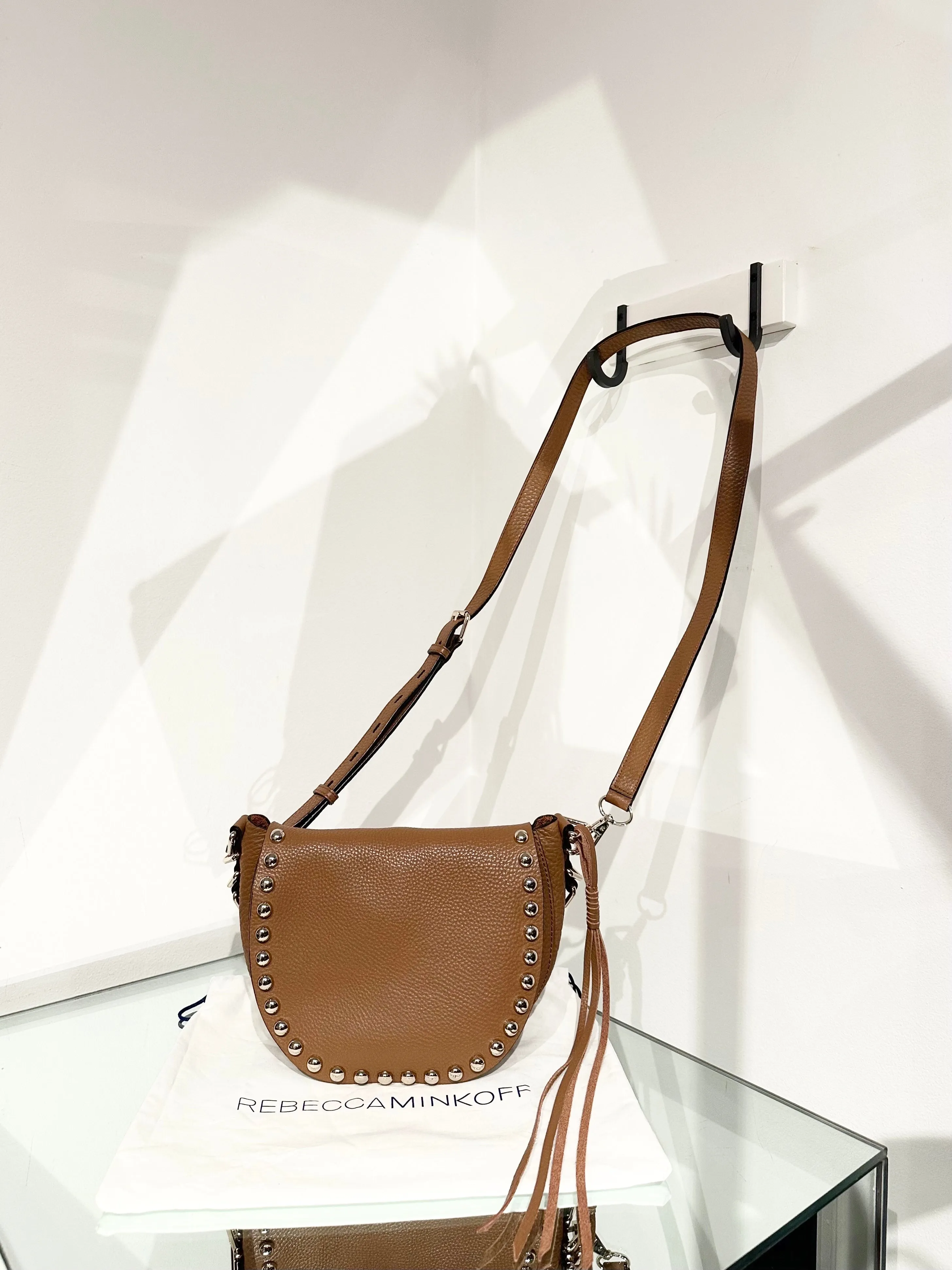 REBECCA MINKOFF Studded Leather Crossbody Bag