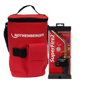 Rothenberger SuperFire 2 Gas Blow Torch 35644X With Hot Tool Bag