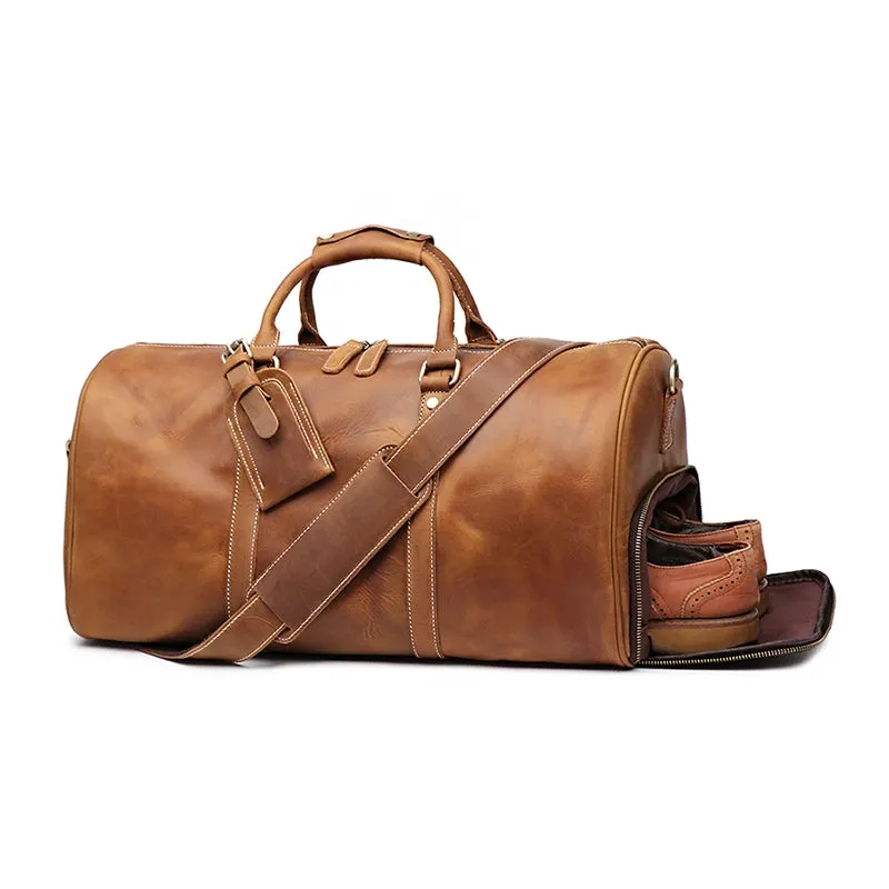 Rustic Roamer Crazy Horse Leather Duffle Bag