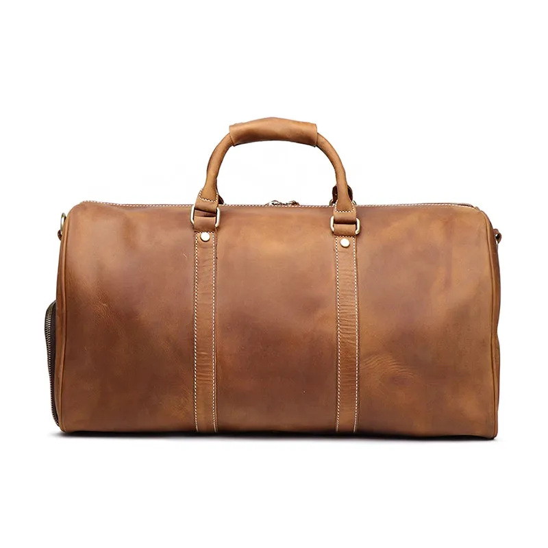 Rustic Roamer Crazy Horse Leather Duffle Bag