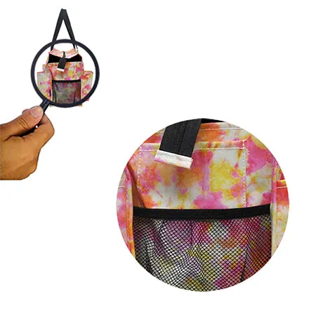 !SALE! Tropical Tie Dye NGIL Zippered Caddy Organizer Tote Bag