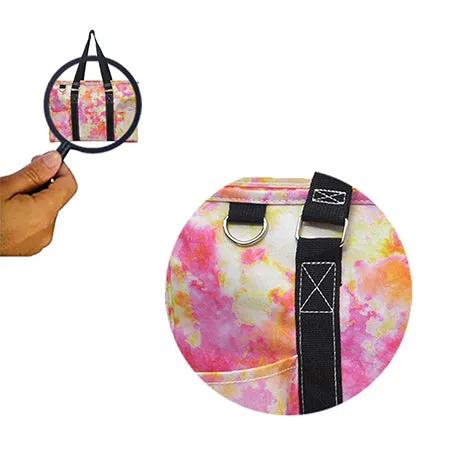 !SALE! Tropical Tie Dye NGIL Zippered Caddy Organizer Tote Bag