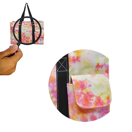 !SALE! Tropical Tie Dye NGIL Zippered Caddy Organizer Tote Bag