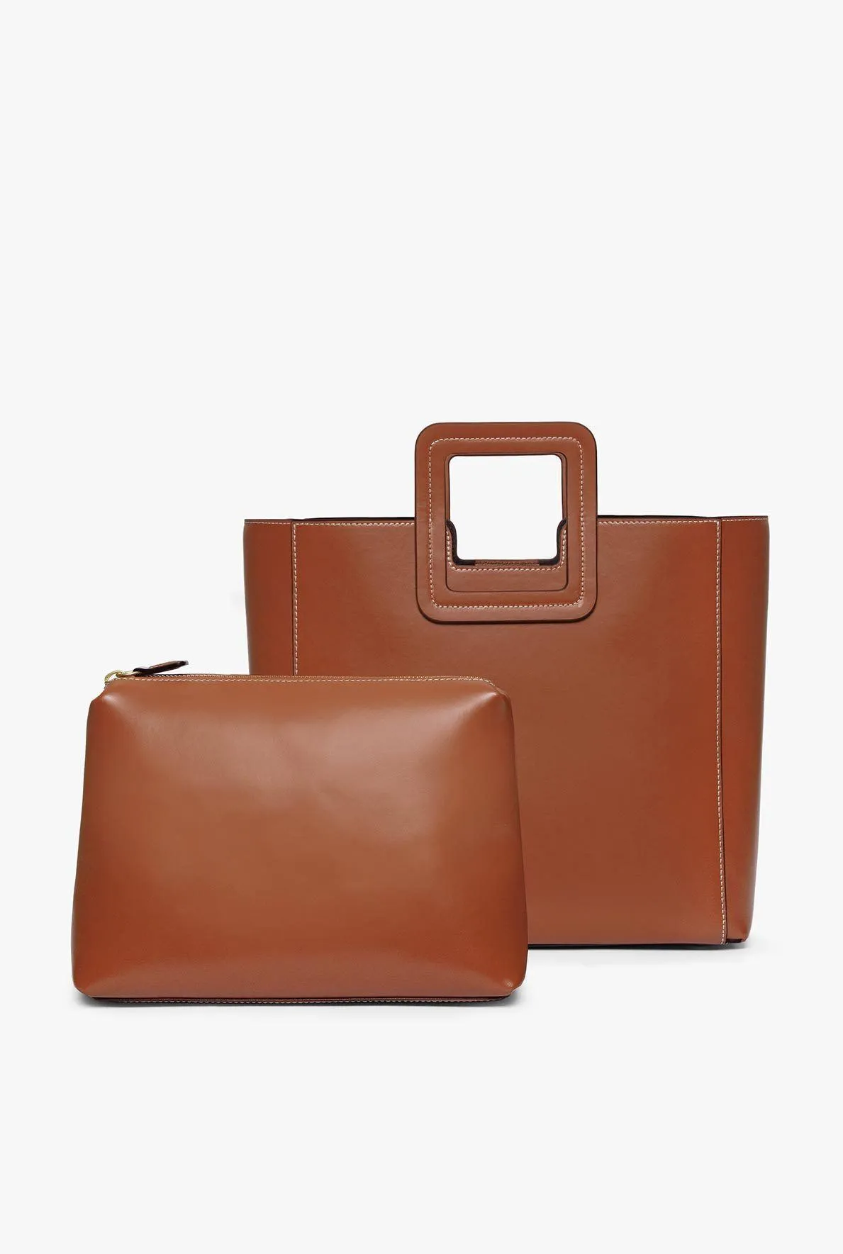 SHIRLEY LEATHER BAG | SADDLE