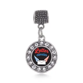 Silver Letter Carrier Circle Memory Charm