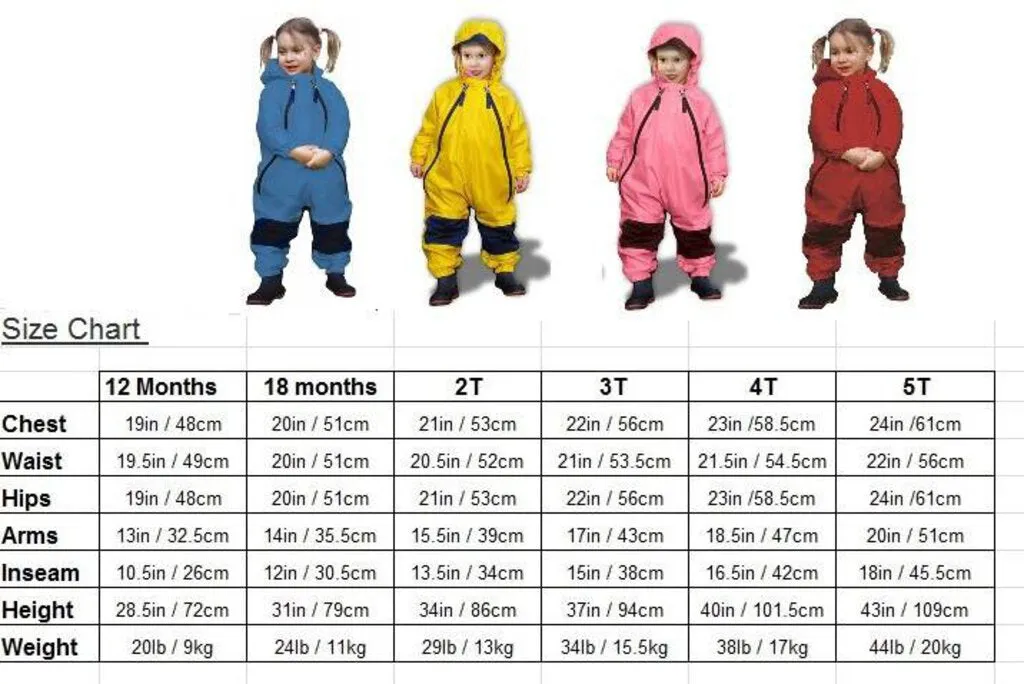 Size 3: Muddy Buddy Tuffo PINK Rain Suit NEW