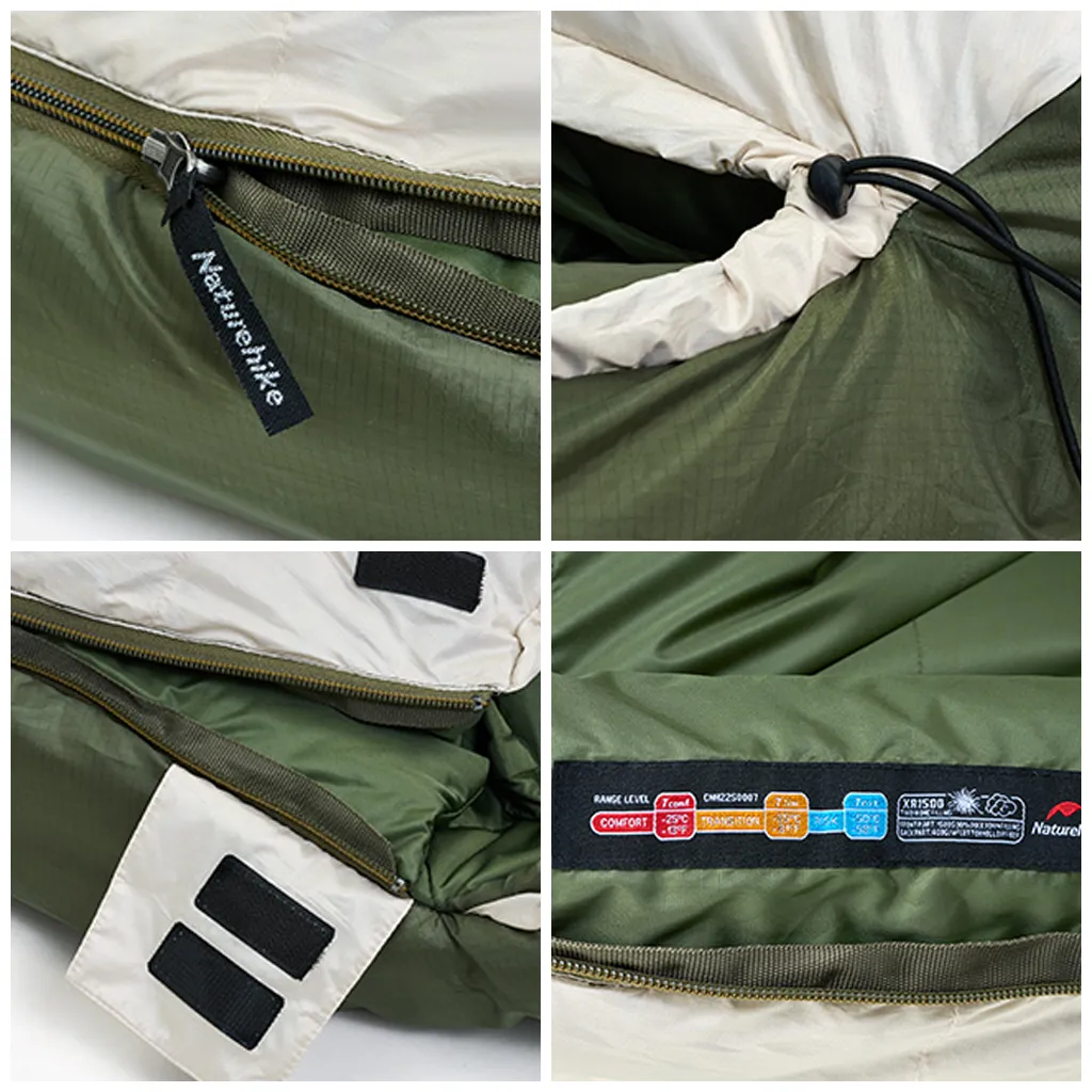 SLEEPING BAG NATUREHIKE CNH22SD007 XR750/XR1500 SINGLE SB GOOSE DOWN