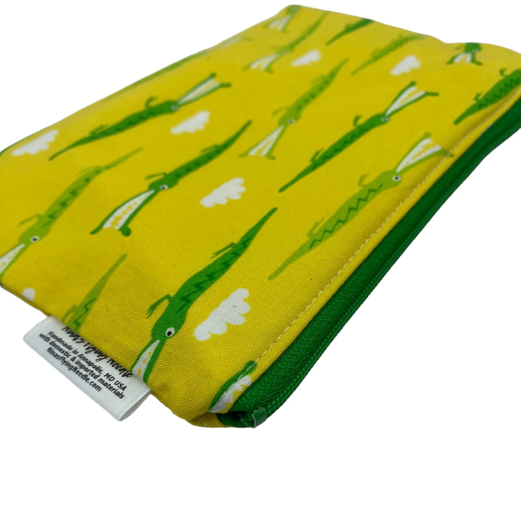 Snack Sized Reusable Zippered Bag Crocodiles